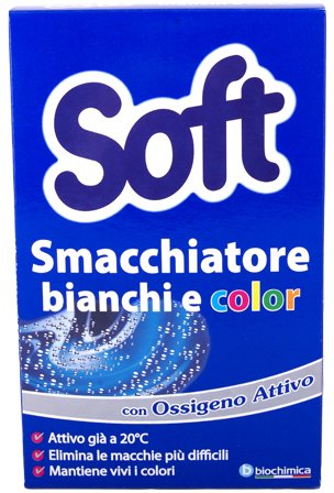 Плямовивідник biochimica SOFT Smacchiatore Bianchi e Colorati, 600 г